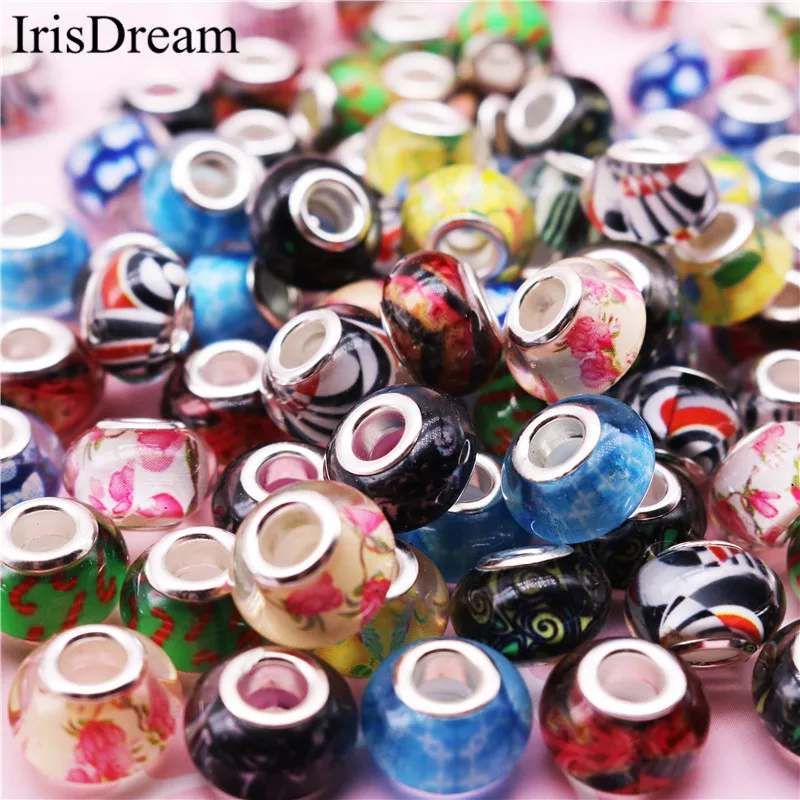 50 Pcs Lot Plastic Resin Big Hole Spacer Beads Charms For DIY Jewelry Making Fit Women Pandora Bracelet Bangle Chain Necklace
50 Pcs Lot Plastic Resin Big Hole Spacer Beads Charms For DIY Jewelry Making Fit Women Pandora Bracelet Bangle Chain Necklace