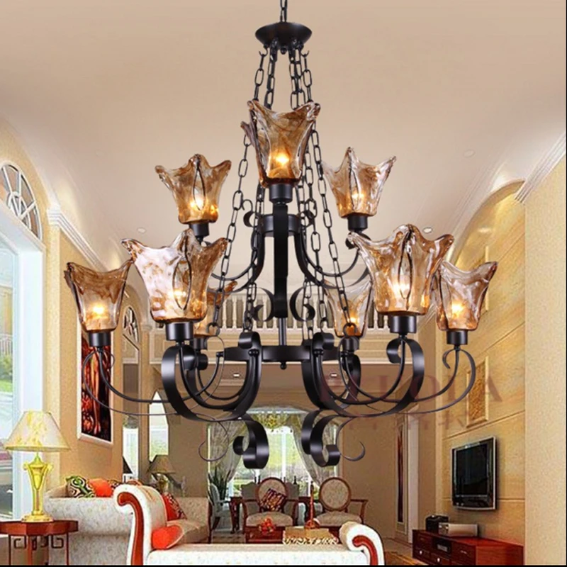 Hotel Lobby Chandelier Lighting Duplex Buildings Villas Living Room Staircase Chandeliers Hotel Hall Sales Black Hanging Lamps
Hotel Lobby Chandelier Lighting Duplex Buildings Villas Living Room Staircase Chandeliers Hotel Hall Sales Black Hanging Lamps