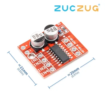 2-channel DC motor driving module Positive inversion PWM speed mini motor dual h-bridge stepper motor driver
2-channel DC motor driving module Positive inversion PWM speed mini motor dual h-bridge stepper motor driver