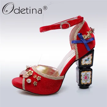 Odetina 2018 New Brand Luxury High Heels Peep Toe Women Pumps Flower Pearls Buckle Ankle Strap Pumps Fashion Wedding Party Shoes
Odetina 2018 New Brand Luxury High Heels Peep Toe Women Pumps Flower Pearls Buckle Ankle Strap Pumps Fashion Wedding Party Shoes