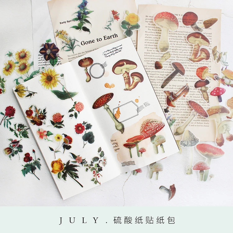 Sulphate Paper Sticker Coating Suk Kam Fan Flower Mushroom Sticker Sticker Creative Stationery Handbill Sticker Map
Sulphate Paper Sticker Coating Suk Kam Fan Flower Mushroom Sticker Sticker Creative Stationery Handbill Sticker Map
