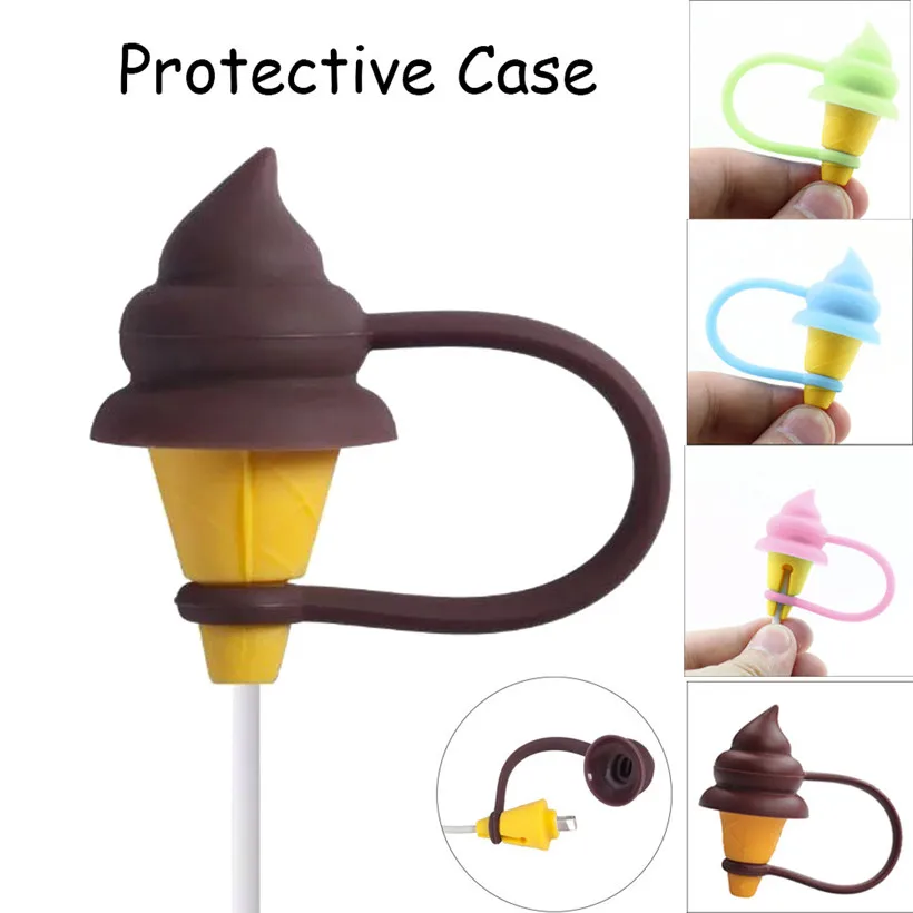 Binmer Super Cute Ice Cream Cable Protector Cartoon USB Charging Cable With Suction Cup 80725
Binmer Super Cute Ice Cream Cable Protector Cartoon USB Charging Cable With Suction Cup 80725