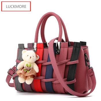 Women bag New 2016 PU leather fashion handbag Luxury shoulder bag for women Top Quality top-handle bag Sac Main bolsa feminina
Women bag New 2016 PU leather fashion handbag Luxury shoulder bag for women Top Quality top-handle bag Sac Main bolsa feminina