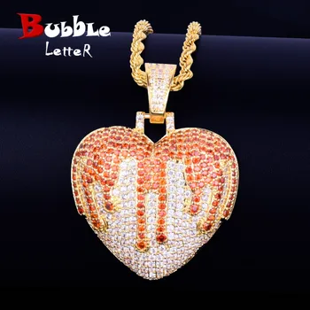 Iced Out Red Color Heart Love Necklace & Pendant With Tennis Chain AAA Cubic Zircon Men's Women Hip hop Rock Jewelry
Iced Out Red Color Heart Love Necklace & Pendant With Tennis Chain AAA Cubic Zircon Men's Women Hip hop Rock Jewelry