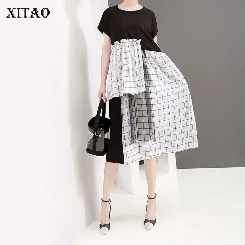 XITAO Mesh Irregular Women Midi Dress 2019 Summer Korea O Neck Casual Patchwork Pullover Plaid Temperament New Dress ZQ1550
XITAO Mesh Irregular Women Midi Dress 2019 Summer Korea O Neck Casual Patchwork Pullover Plaid Temperament New Dress ZQ1550