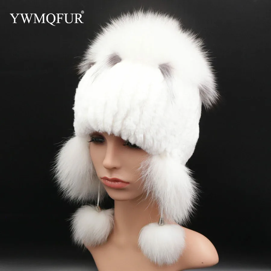 Winter Thicker Knitted Women Hat Fox & Rabbit Fur Keep Warm Fashion White Color Beanies Female Caps With Free Shipping YWMQFUR
Winter Thicker Knitted Women Hat Fox & Rabbit Fur Keep Warm Fashion White Color Beanies Female Caps With Free Shipping YWMQFUR