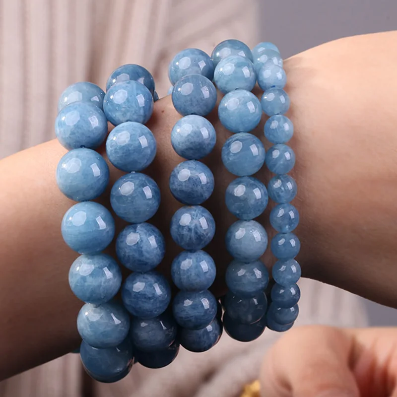 6-12mm Dark Blue Aquamarines Beads Bracelet For Women 7.5inch Needlework DIY Bracelet Girl Trinket Boy Jewelry For Party
6-12mm Dark Blue Aquamarines Beads Bracelet For Women 7.5inch Needlework DIY Bracelet Girl Trinket Boy Jewelry For Party