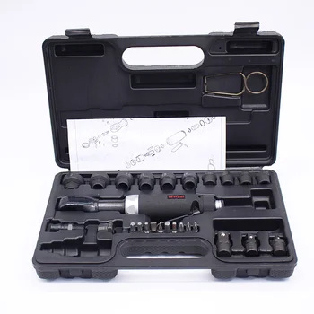 Quality Professional Multi-function 1/4" 3/8" 1/2" Perforation Pneumatic / Air Ratchet Wrench Tool Set with Sockets M8-M21
Quality Professional Multi-function 1/4" 3/8" 1/2" Perforation Pneumatic / Air Ratchet Wrench Tool Set with Sockets M8-M21