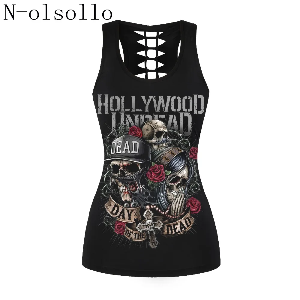 N-olsollo 2019 New Hollywood Hollow Out Tank Tops Workout Fitness Gymn Clothing Sleeveless O-neck Gothic Skull Sexy Women Vests
N-olsollo 2019 New Hollywood Hollow Out Tank Tops Workout Fitness Gymn Clothing Sleeveless O-neck Gothic Skull Sexy Women Vests