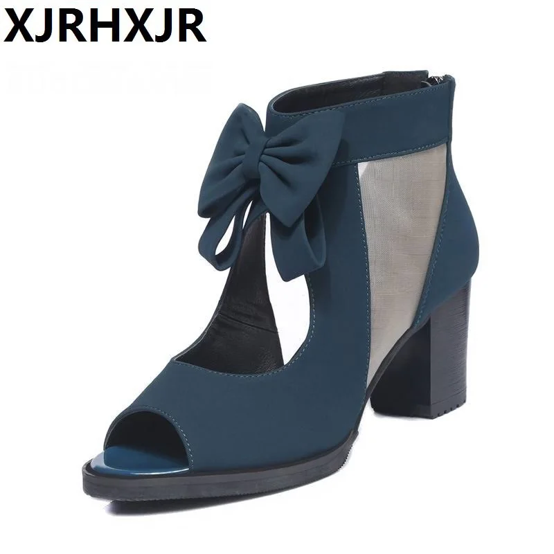 XJRHXJR Brand 2019 Women's Summer Shoes Thick Heel Open Toe Boots High Heels Beaded Lace Cool Boots Gauze Cutout Sandals 34-40
XJRHXJR Brand 2019 Women's Summer Shoes Thick Heel Open Toe Boots High Heels Beaded Lace Cool Boots Gauze Cutout Sandals 34-40