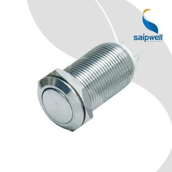 Self-locking Type Waterproof IP67 Mini Button Switch / Flat Shape Metal Push Button Switch (SP12-D1)
Self-locking Type Waterproof IP67 Mini Button Switch / Flat Shape Metal Push Button Switch (SP12-D1)