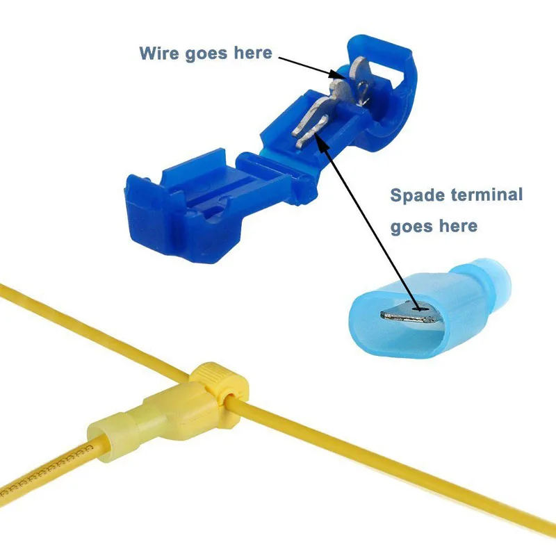 New Hot 60 Pcs Self-Stripping Electrical T-Tap Wire Spade Connector Set Wire Terminals Crimp Assortment Kits
New Hot 60 Pcs Self-Stripping Electrical T-Tap Wire Spade Connector Set Wire Terminals Crimp Assortment Kits