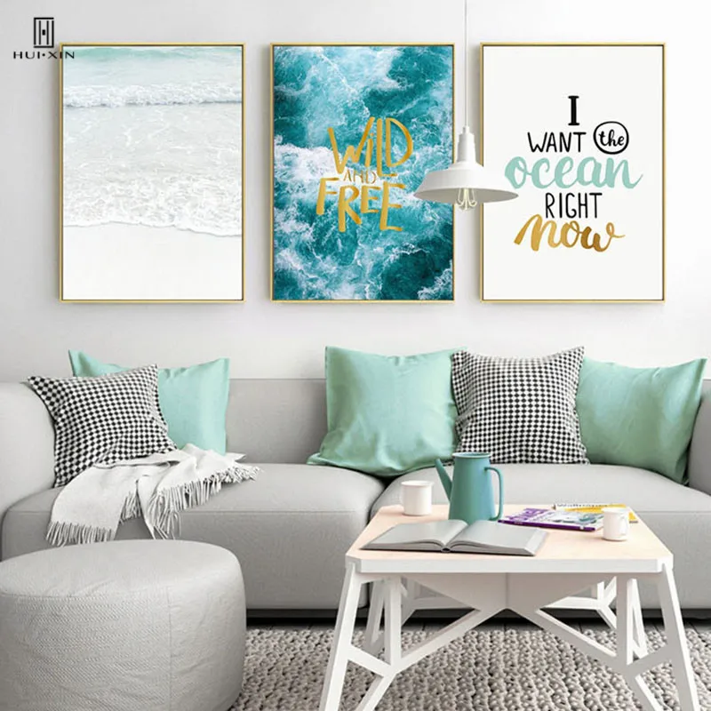 Nordic Fresh Composite Landscape Landscape Paintings Of Beautiful Ocean And Black Blue Yellow Letters Home Decorative Posters
Nordic Fresh Composite Landscape Landscape Paintings Of Beautiful Ocean And Black Blue Yellow Letters Home Decorative Posters