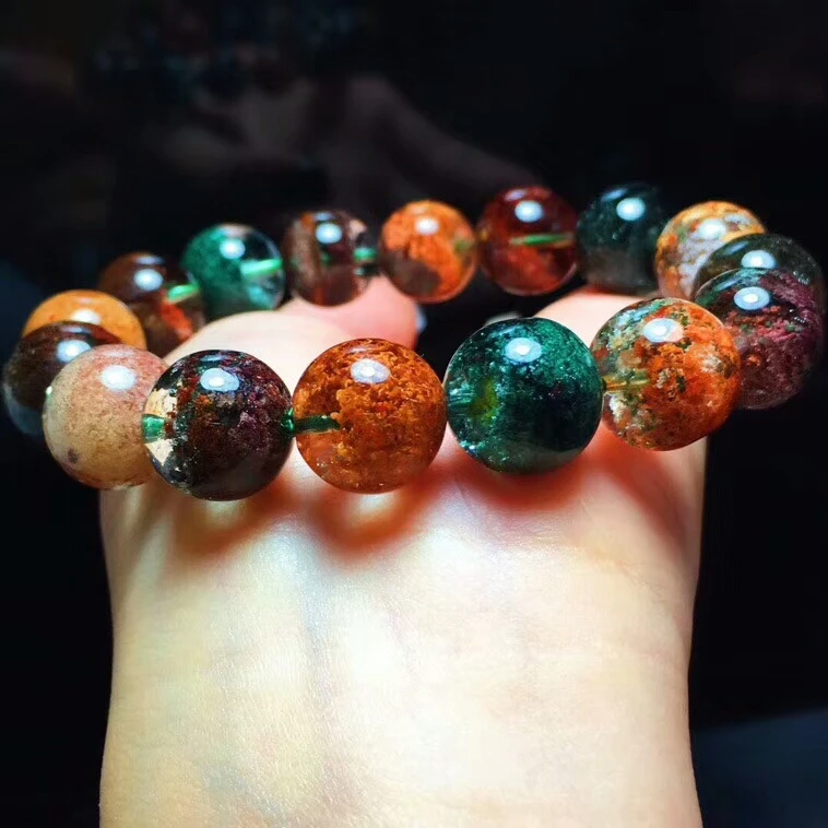 Genuine Natural Colorful Phantom Quartz Women Man Reiki Power Round Beads Stretch Crystal Bracelet 13mm Certificate AAAAA
Genuine Natural Colorful Phantom Quartz Women Man Reiki Power Round Beads Stretch Crystal Bracelet 13mm Certificate AAAAA