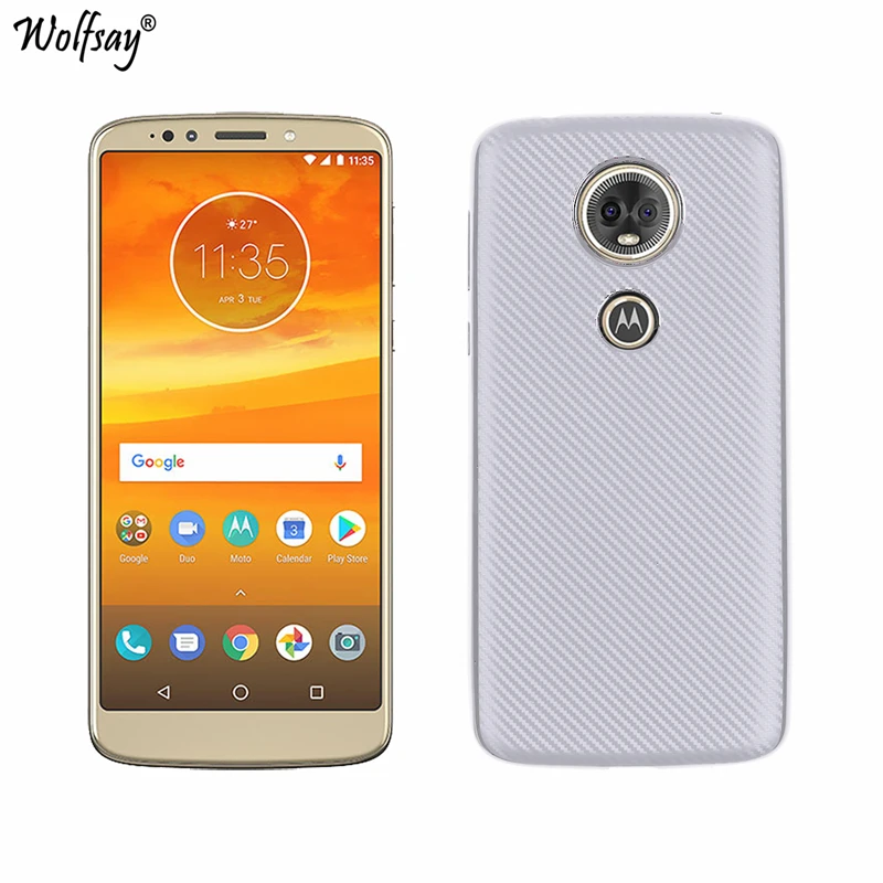 For Motorola Moto E5 Plus Cover Coque New Carbon Fiber Texture Soft Silicone Phone Case | Мобильные телефоны и аксессуары
