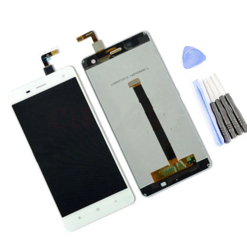 ЖК дисплей с дигитайзером сенсорного экрана для Xiaomi Mi4 M4 текстовым принтом