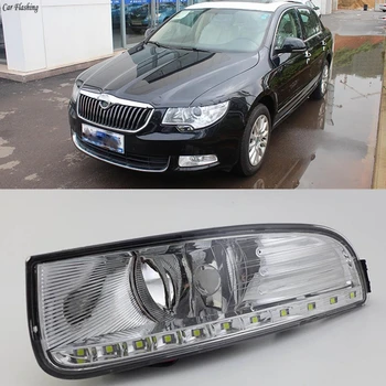 Car Flashing 1 Set LED DRL Daytime Running Light Daylight 12V ABS Fog Lamp Cover For Skoda Superb 2010 2011 2012 2013
Car Flashing 1 Set LED DRL Daytime Running Light Daylight 12V ABS Fog Lamp Cover For Skoda Superb 2010 2011 2012 2013