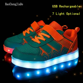 New Fashion USB Rechargeable Shoes Children Luminous Sneakers Kids Colorful LED Casual Shoes for Girls Boys Shoes With light 
New Fashion USB Rechargeable Shoes Children Luminous Sneakers Kids Colorful LED Casual Shoes for Girls Boys Shoes With light