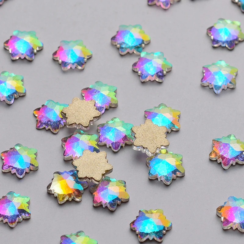 30pcs Snowflake Shape 8mm Crystal AB Flat Back Fancy Nail Art Crystal Rhinestones For Wedding Personality Design Beads
30pcs Snowflake Shape 8mm Crystal AB Flat Back Fancy Nail Art Crystal Rhinestones For Wedding Personality Design Beads