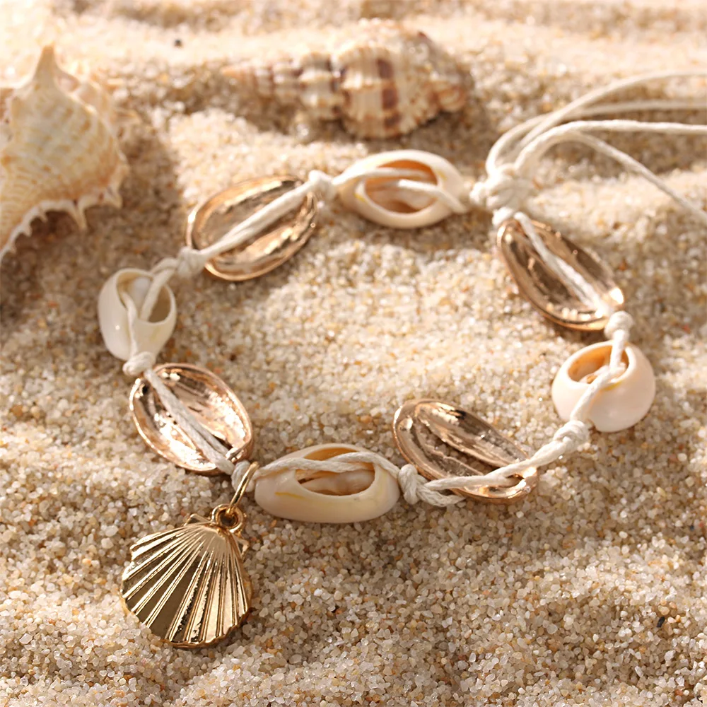 1PC Shell Conch Pendant Anklet Ankle Bracelet Summer Sandal Foot Chain Barefoot Beach Jewelry Accessories for Women Accessories
1PC Shell Conch Pendant Anklet Ankle Bracelet Summer Sandal Foot Chain Barefoot Beach Jewelry Accessories for Women Accessories