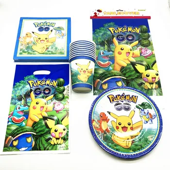 51pcs Pokemon Go Theme Pikachu design Kids favor Girl Birthday party Paper Cup Plate Napkin Candy Gift Bag Tablecloth Supplies
51pcs Pokemon Go Theme Pikachu design Kids favor Girl Birthday party Paper Cup Plate Napkin Candy Gift Bag Tablecloth Supplies