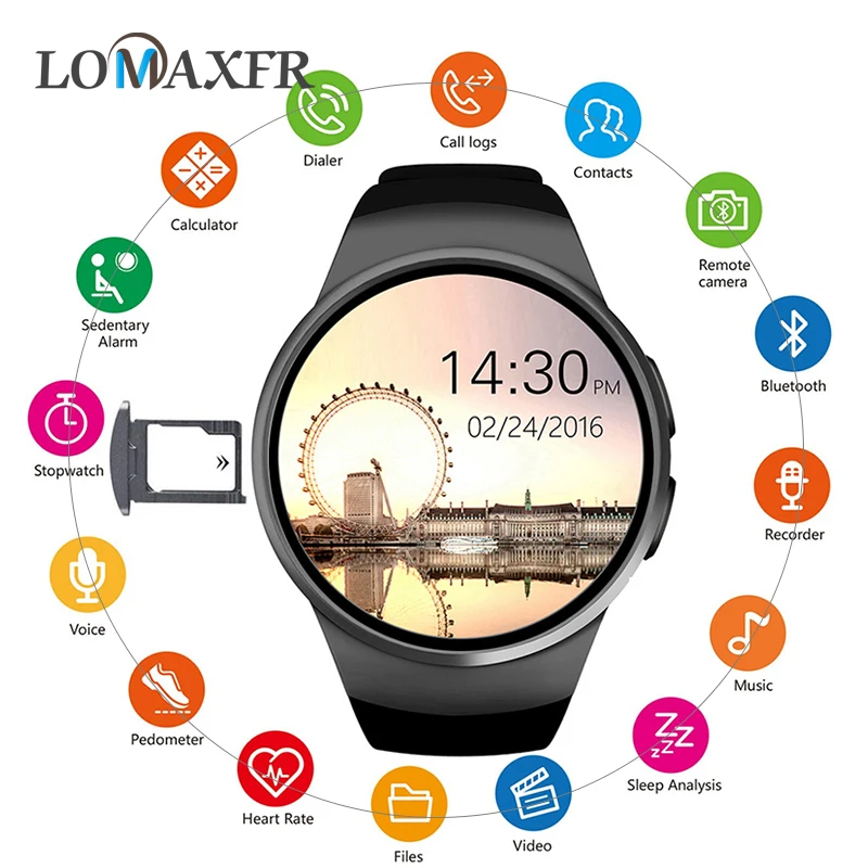 KW18 Smart Watch Men Heart Rate Pedometer Sport Waterproof Smartwatch Support SIM TF Card Bluetooth Call Wristwatch For Android
KW18 Smart Watch Men Heart Rate Pedometer Sport Waterproof Smartwatch Support SIM TF Card Bluetooth Call Wristwatch For Android