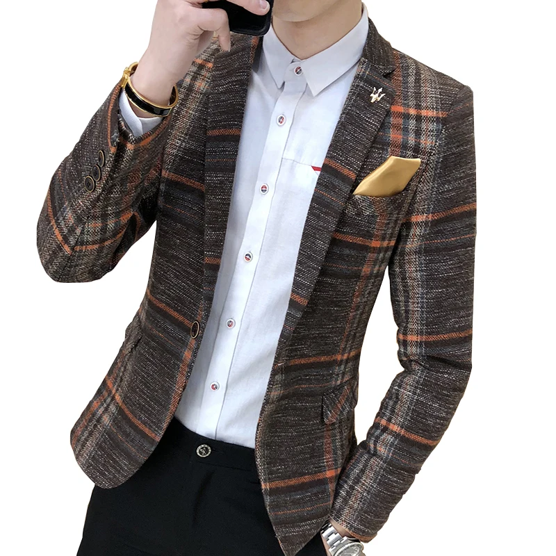 Men's Fashion Boutique Fashion Houndstooth Wedding Dress Suits Blazers / Mens Pure Color Casual Business Plaid Suit Jacket Coat
Men's Fashion Boutique Fashion Houndstooth Wedding Dress Suits Blazers / Mens Pure Color Casual Business Plaid Suit Jacket Coat