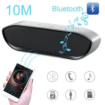 Hot TTKK Wireless Bluetooth Speaker Mini Portable Audio Dual Channel Subwoofer Support TF AUX Silver gray
Hot TTKK Wireless Bluetooth Speaker Mini Portable Audio Dual Channel Subwoofer Support TF AUX Silver gray