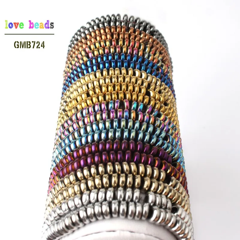 Natural Big Hole Wafers Hematite Spacer Loose Stone Round Beads for Jewelry Making DIY Bracelet 15'' 2*6mm Hole Size 2.3mm
Natural Big Hole Wafers Hematite Spacer Loose Stone Round Beads for Jewelry Making DIY Bracelet 15'' 2*6mm Hole Size 2.3mm