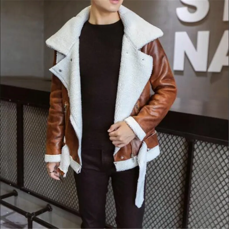 XIU LUO 2019 Thick Warm Winter Stylish Mens Leather Jackets Designer Suede Bomber Jacket Parka Cool Men's Faux Fur Coat 4XL 5XL
XIU LUO 2019 Thick Warm Winter Stylish Mens Leather Jackets Designer Suede Bomber Jacket Parka Cool Men's Faux Fur Coat 4XL 5XL
