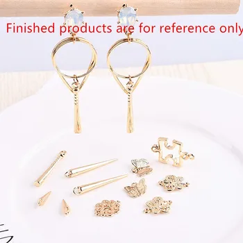 50pcs/lot alloy gold color Geometric conical/butterfly/Chinese knot/Water droplets shape metal charms diy jewelry finding
50pcs/lot alloy gold color Geometric conical/butterfly/Chinese knot/Water droplets shape metal charms diy jewelry finding