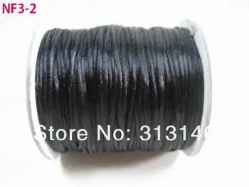 Wholesale 80M/Roll 1.5MM BLACK Braided Nylon Chinese Knot Cord Beading Satin String Thread Rope Jewelry Making Knitting Findings
Wholesale 80M/Roll 1.5MM BLACK Braided Nylon Chinese Knot Cord Beading Satin String Thread Rope Jewelry Making Knitting Findings