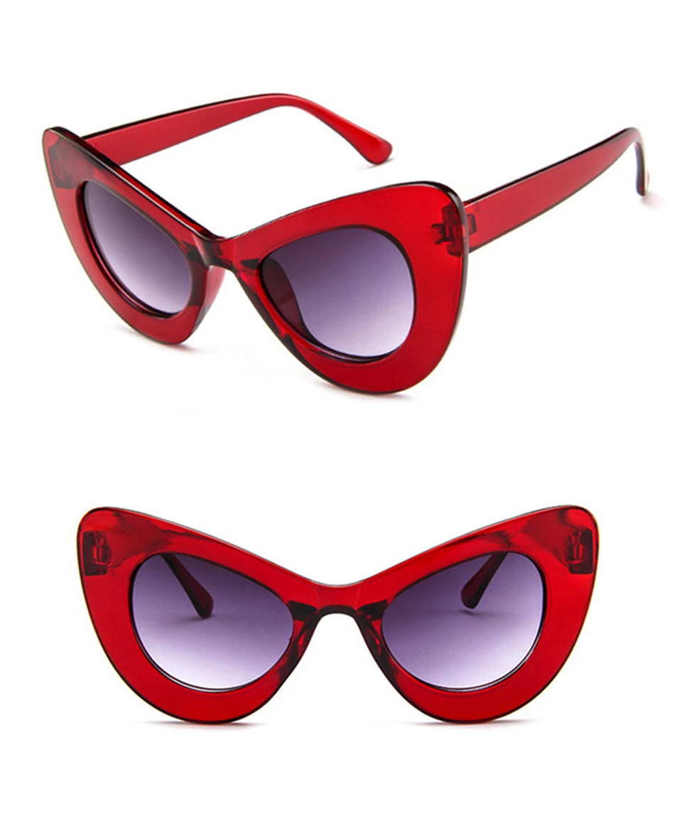 ALIKIAI NEW fashion Cat Eye Sunglasses lady old fashioned Sunglasses wide frame glasses designer sexy girl glasses oculos de sol UV400 (18)