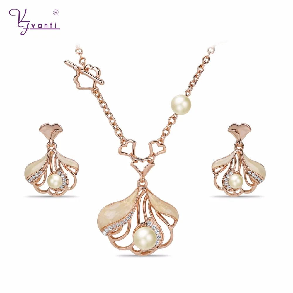 Charm Women Necklace Earrings Crystal Rose Gold/Gold Color Big Simulated Pearl Wedding Party Jewelry Sets For Women
Charm Women Necklace Earrings Crystal Rose Gold/Gold Color Big Simulated Pearl Wedding Party Jewelry Sets For Women