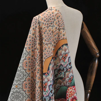 130*130CM 35MM Print Silk Linen Fabric for Summer Spring Jacket Dress Shirt Clothes J166
130*130CM 35MM Print Silk Linen Fabric for Summer Spring Jacket Dress Shirt Clothes J166