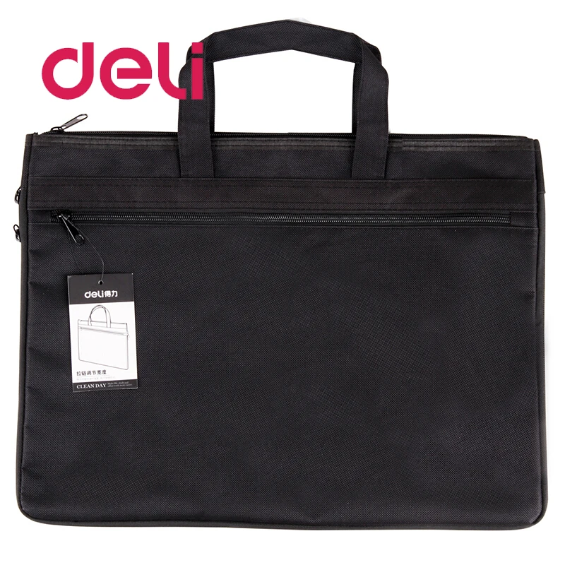 Deli 1PCS Big Capacity Double Layers Document Holder Zipper File Bag Handle Waterproof Canvas Papers laptop Business Handbag
Deli 1PCS Big Capacity Double Layers Document Holder Zipper File Bag Handle Waterproof Canvas Papers laptop Business Handbag