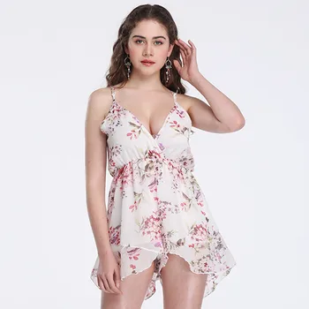 2019 Summer jumpsuit Women Fashion Chiffon Sleeveless V-Neck Sling chiffon printing Sexy Jumpsuit plus size L404A
2019 Summer jumpsuit Women Fashion Chiffon Sleeveless V-Neck Sling chiffon printing Sexy Jumpsuit plus size L404A