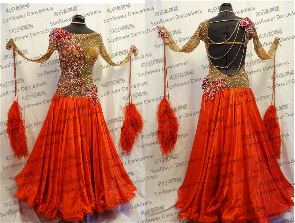 Waltz Tango Ballroom Dance Dress, Girls/Women Modern Dance, Competition Dress,Standard Dance,competitions ballroom dress.red 
Waltz Tango Ballroom Dance Dress, Girls/Women Modern Dance, Competition Dress,Standard Dance,competitions ballroom dress.red