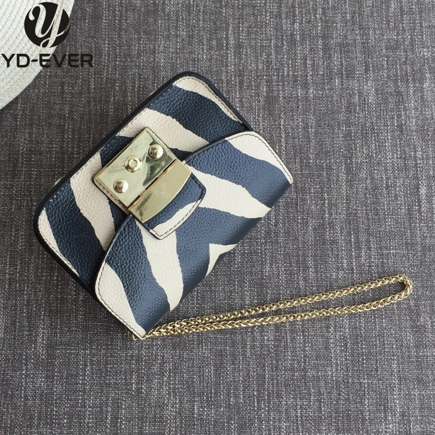 YD-EVER GENUINE LEATHER ZEBRA FLAP CHAINS MESSENGER BAG - Women Brand Fashion Shoulder bag Clutch Crossbody Handbag small bag
YD-EVER GENUINE LEATHER ZEBRA FLAP CHAINS MESSENGER BAG - Women Brand Fashion Shoulder bag Clutch Crossbody Handbag small bag