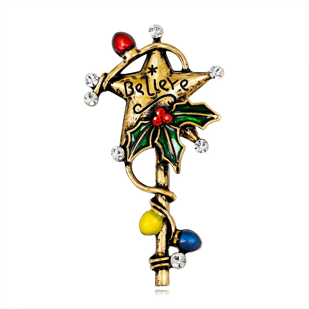 50pcs/lot Inspirational Christmas Star Magic Stick Believe Brooch Pin Christmas Gift Brooch Pin
50pcs/lot Inspirational Christmas Star Magic Stick Believe Brooch Pin Christmas Gift Brooch Pin