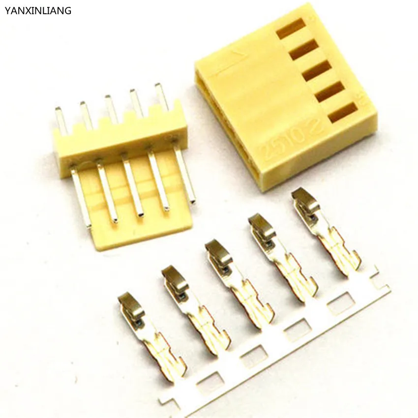 50Sets KF2510 5Pin Connector Kit Straight Pitch 2.54mm Pin Header+Terminal+Housing
50Sets KF2510 5Pin Connector Kit Straight Pitch 2.54mm Pin Header+Terminal+Housing