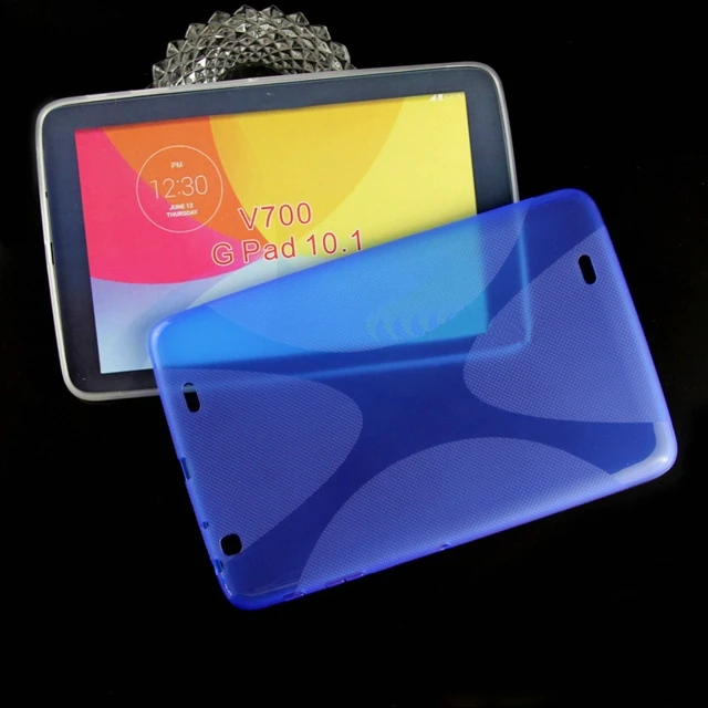 Ultra Slim Silicone Anti-skid X Line Soft Silicon Rubber TPU Gel Back Skin Shell Cover Case For LG G Pad GPad Tablet 10.1 V700
Ultra Slim Silicone Anti-skid X Line Soft Silicon Rubber TPU Gel Back Skin Shell Cover Case For LG G Pad GPad Tablet 10.1 V700