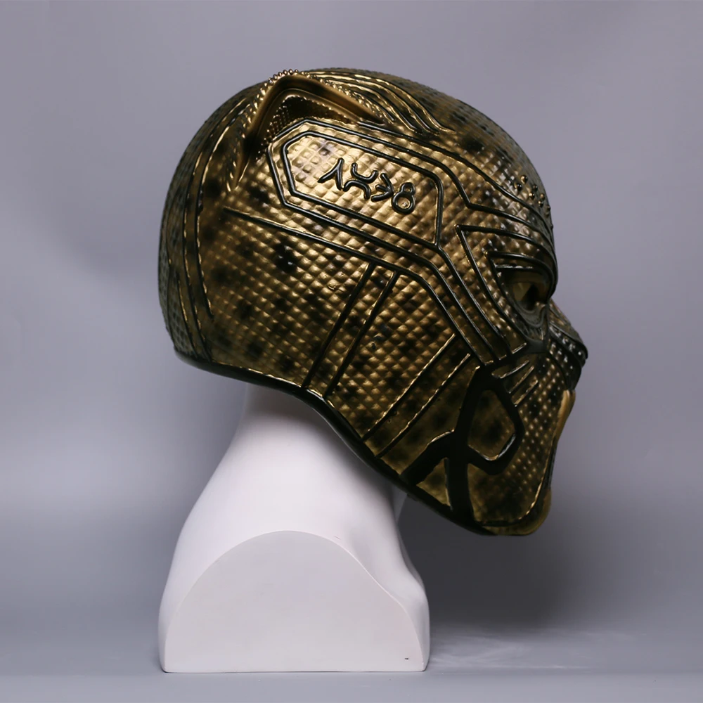 2018 Black Panther Helmet Infinity War Gold Black Panther Superhero Helmet Props (11)