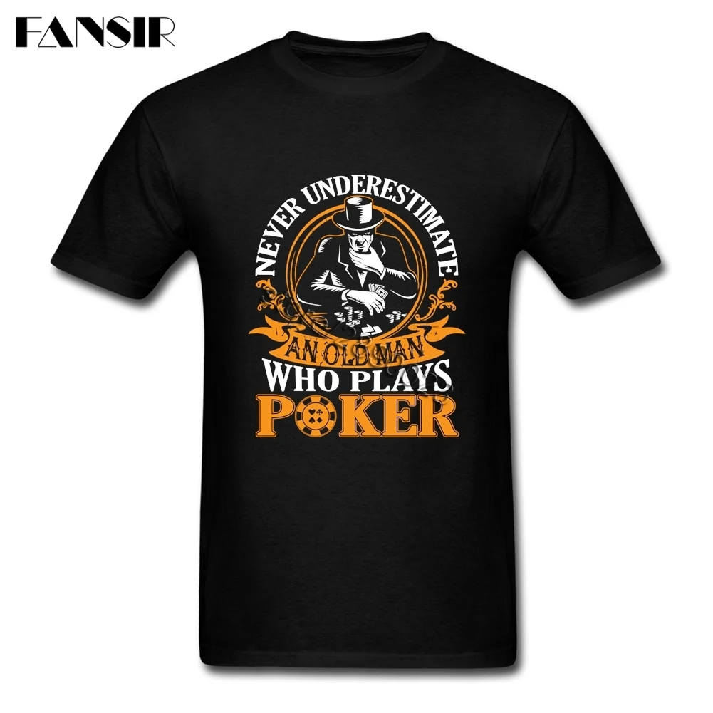 Never Underestimate An Old Man Who Plays Poker Clothes Personalized Men T-shirt Short Sleeve Cotton Crew Neck T Shirt For Man
Never Underestimate An Old Man Who Plays Poker Clothes Personalized Men T-shirt Short Sleeve Cotton Crew Neck T Shirt For Man