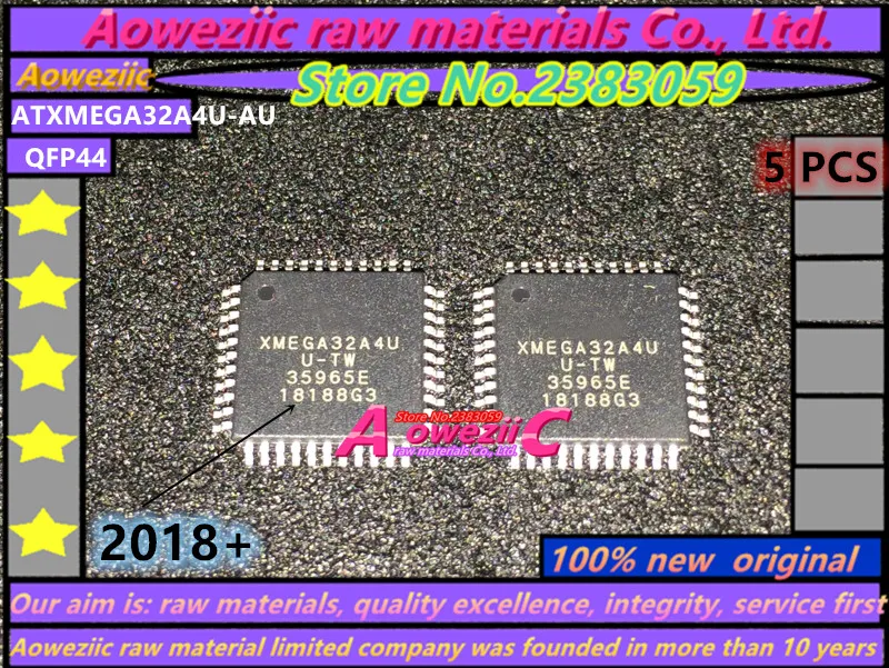 Aoweziic 2018+ 100% new original ATXMEGA32A4U-AU ATXMEGA32A4U 8 bit microcontroller chip QFP-44
Aoweziic 2018+ 100% new original ATXMEGA32A4U-AU ATXMEGA32A4U 8 bit microcontroller chip QFP-44