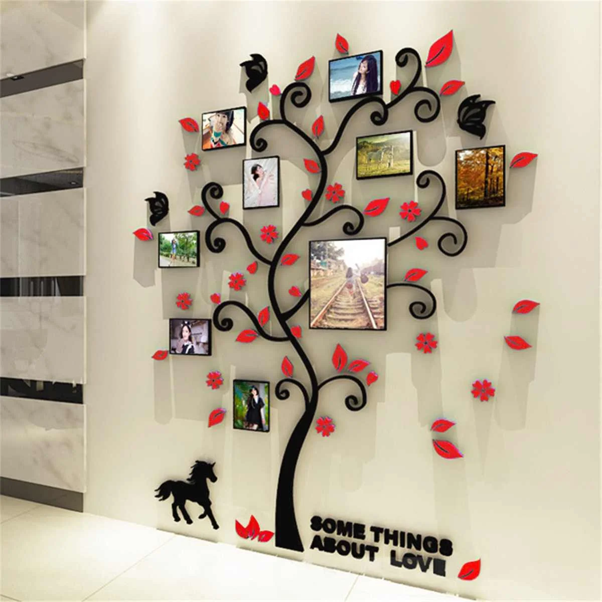 3D Acrylic Photo Frame Family Tree Wall Stickers Decal Living room Bedroom Art Pictures Murals Home Wall Decoration 130*107cm
3D Acrylic Photo Frame Family Tree Wall Stickers Decal Living room Bedroom Art Pictures Murals Home Wall Decoration 130*107cm