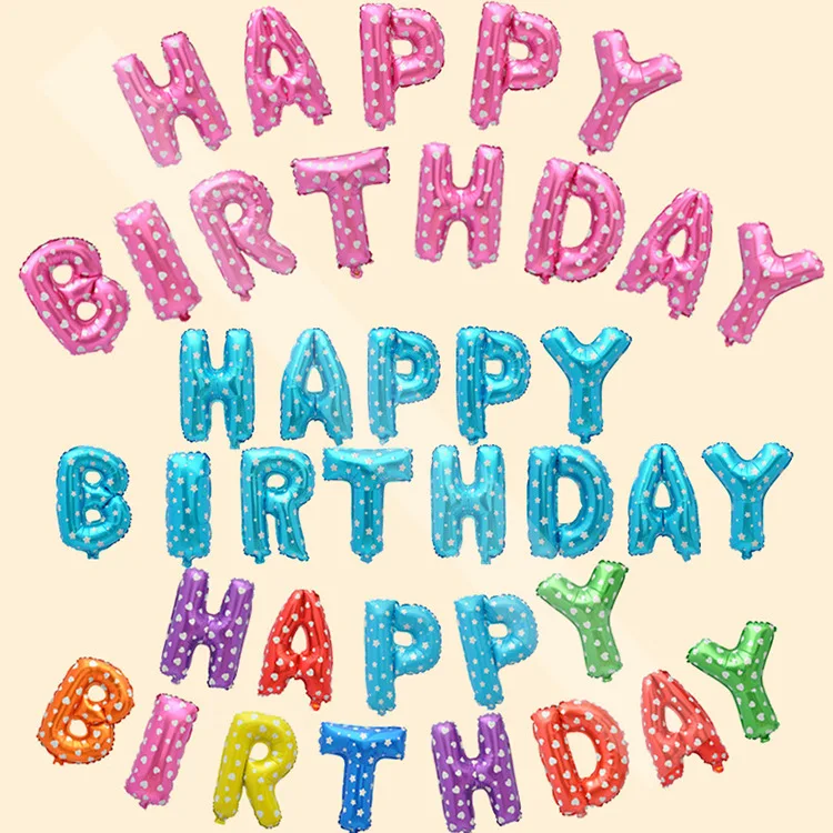16 inch Letter Helium Balloon Sets Holiday Happy Birthday Party Room Decoration Venue Layout supplies Aluminum Foil Balloon
16 inch Letter Helium Balloon Sets Holiday Happy Birthday Party Room Decoration Venue Layout supplies Aluminum Foil Balloon