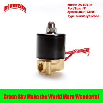 DC12V/24V/AC110V/220V 2 way 2 position 1/4'' port air diesel gas low viscosity fluids normally closed 12v water solenoid valve
DC12V/24V/AC110V/220V 2 way 2 position 1/4'' port air diesel gas low viscosity fluids normally closed 12v water solenoid valve