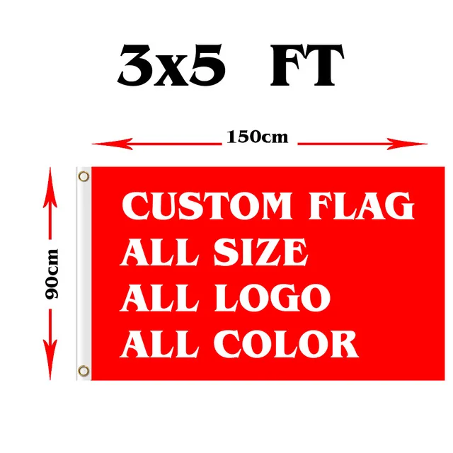 Custom gift flag 90X150cm (3x5FT) double side Polyester we design any logo any color home decoration Custom Freight flag banner
Custom gift flag 90X150cm (3x5FT) double side Polyester we design any logo any color home decoration Custom Freight flag banner