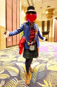 2016 Alice in Wonderland Mad Hatter Cosplay Costume for Halloween Carnival Party Cosplay Costumes Scotland Style Costume
2016 Alice in Wonderland Mad Hatter Cosplay Costume for Halloween Carnival Party Cosplay Costumes Scotland Style Costume
